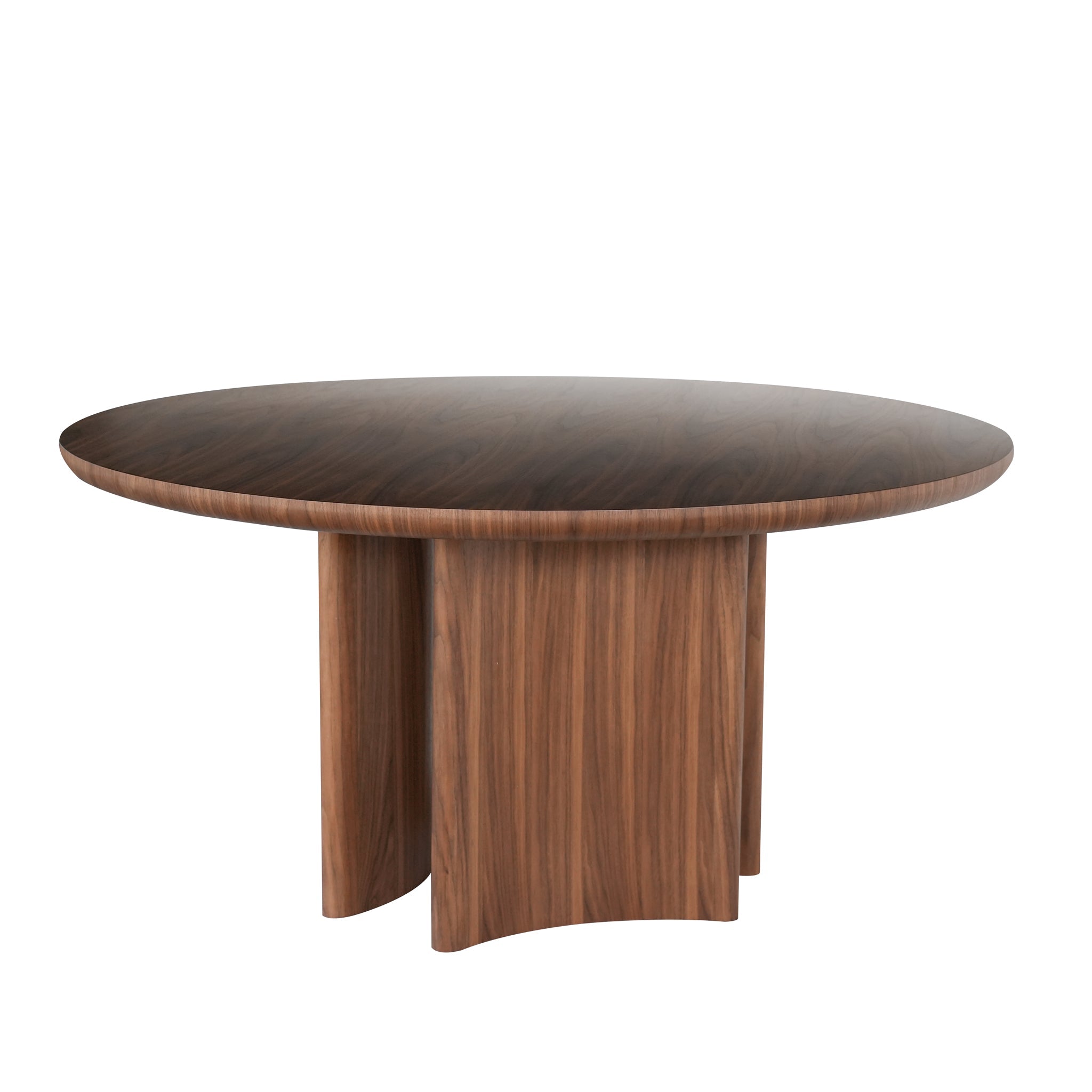 1.5m Round Dining Table - Walnut - Mira