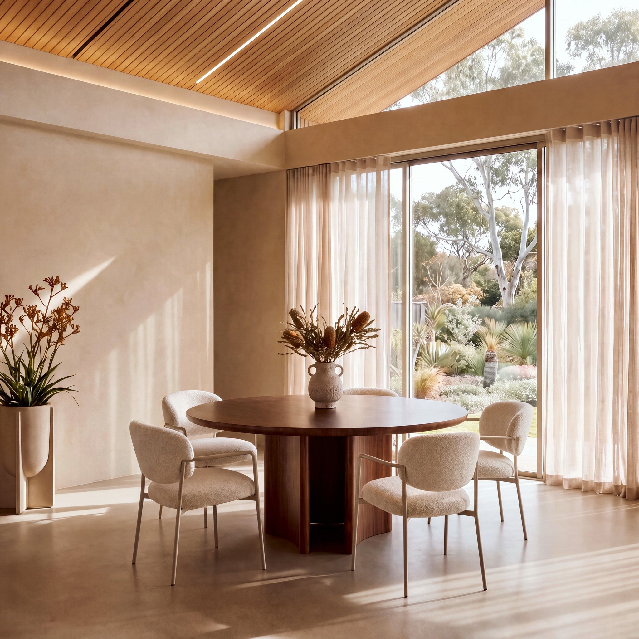 1.5m Round Dining Table - Walnut
