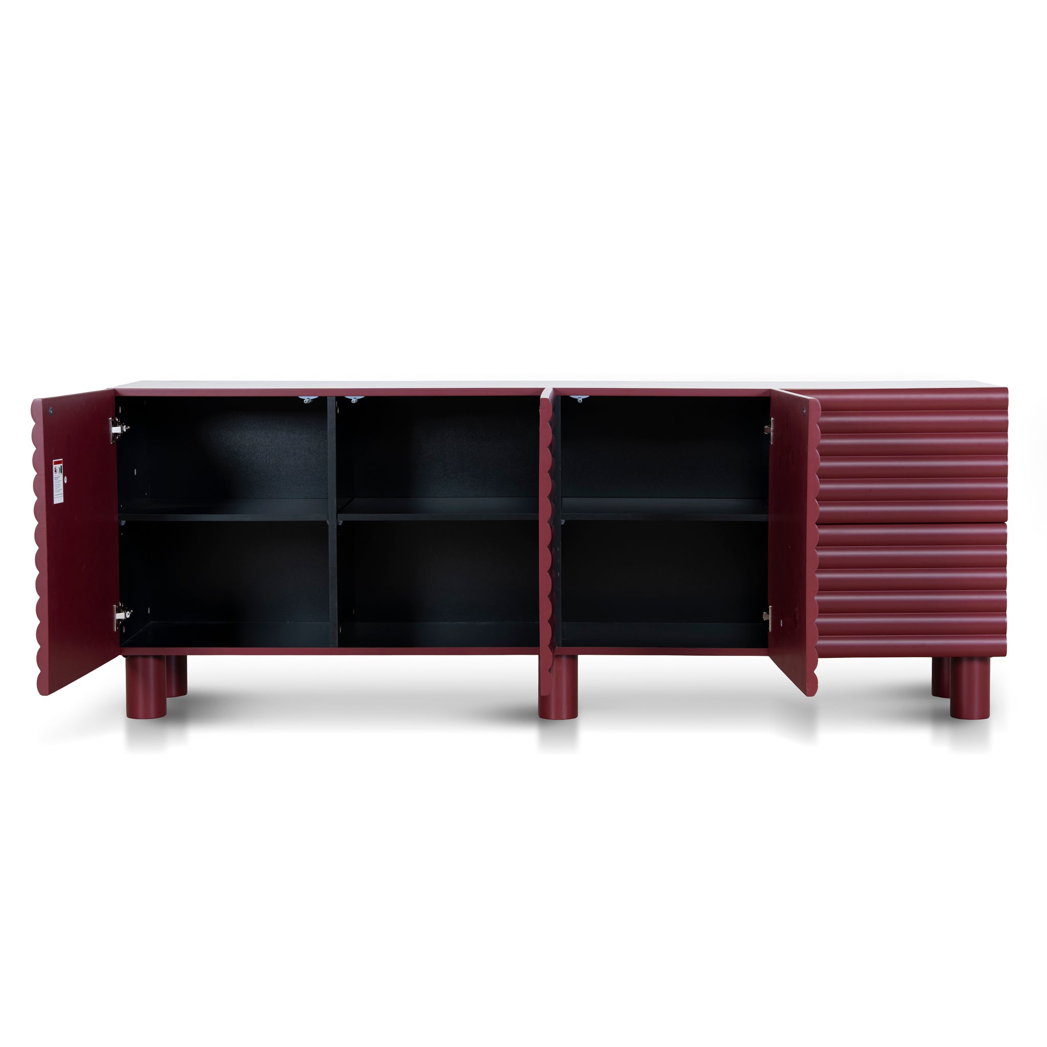 2m Sideboard Unit - Red
