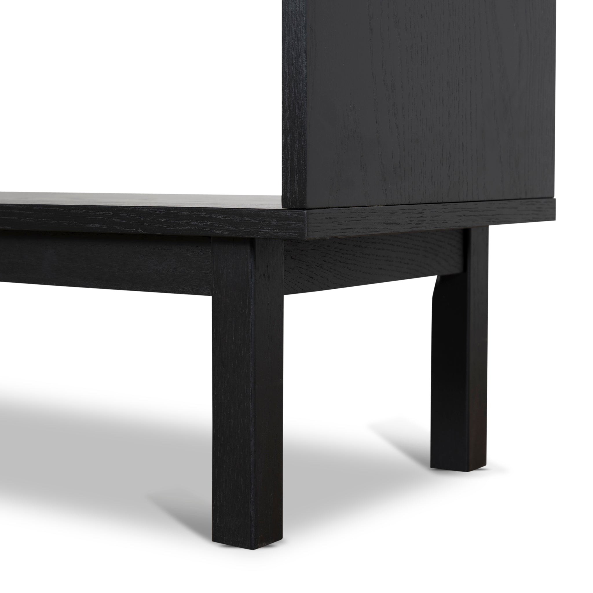 1.6m Book Shelf - Full Black