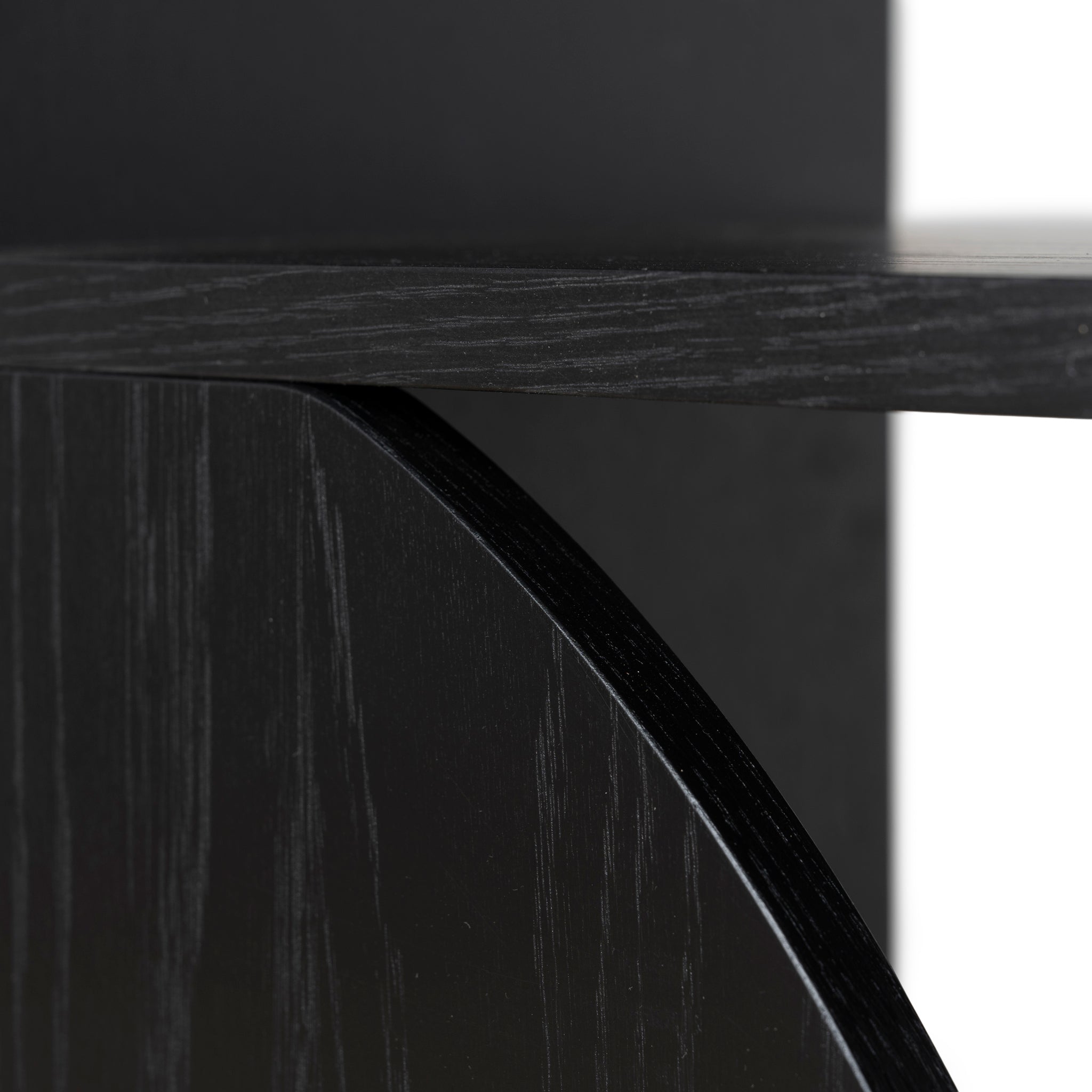 1.6m Book Shelf - Full Black