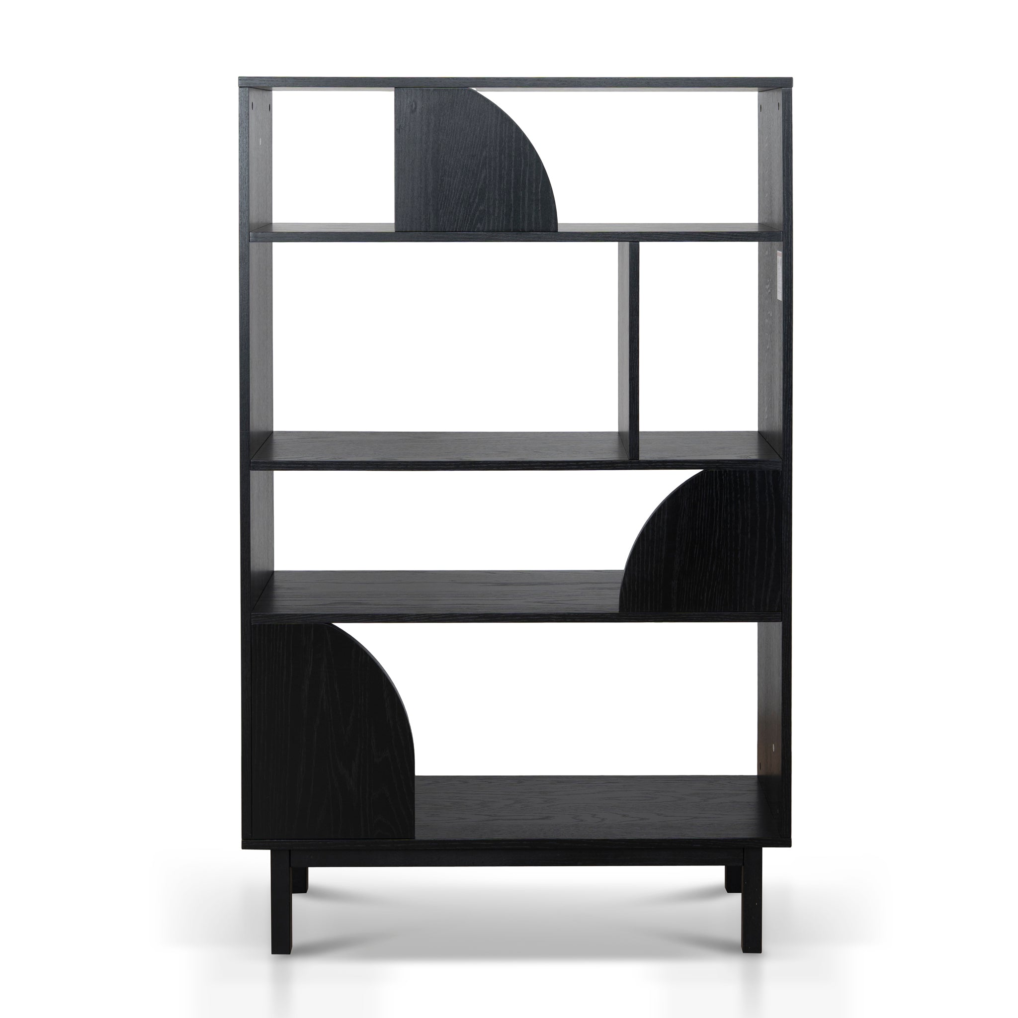 1.6m Book Shelf - Full Black