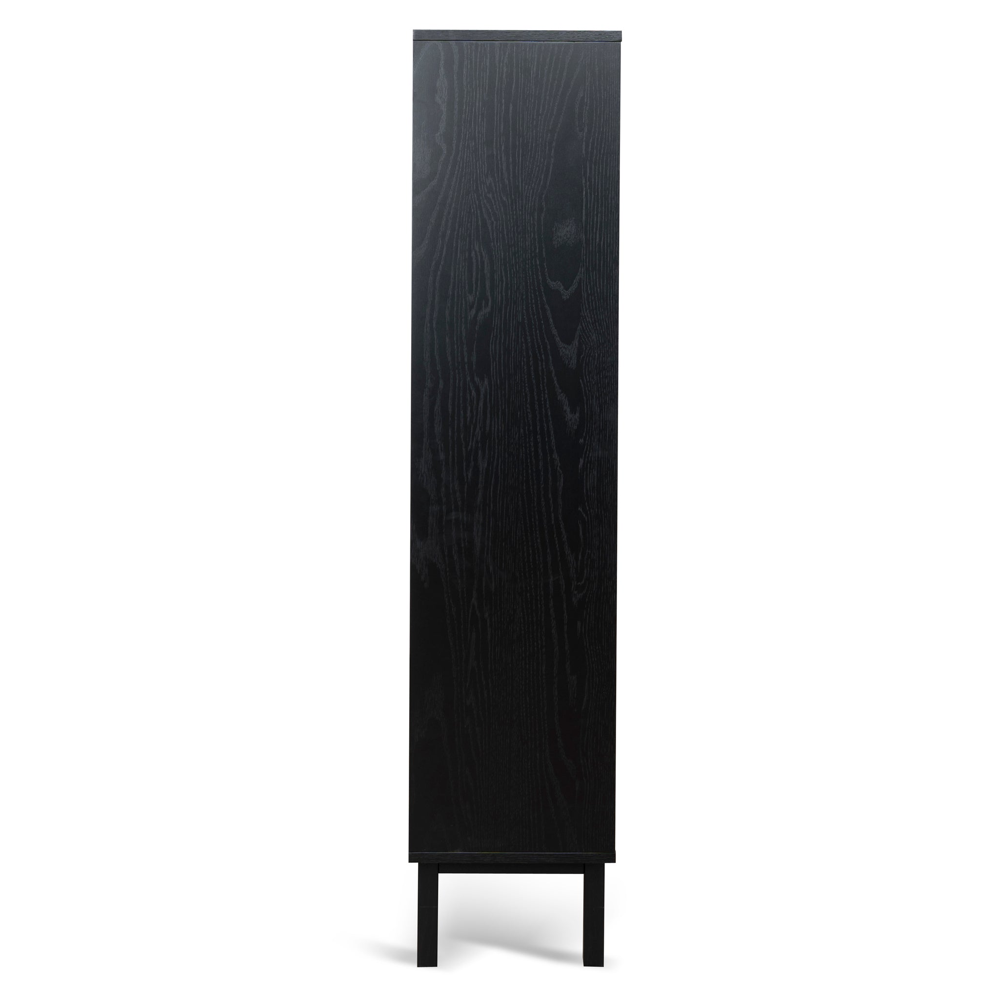 1.6m Book Shelf - Full Black