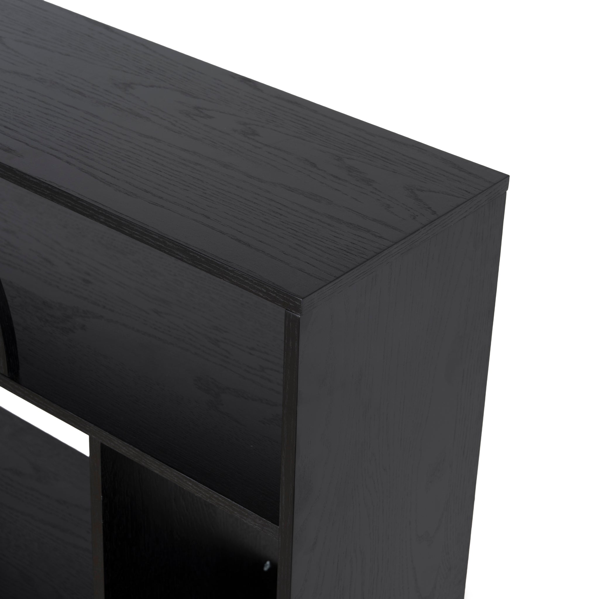 1.6m Book Shelf - Full Black