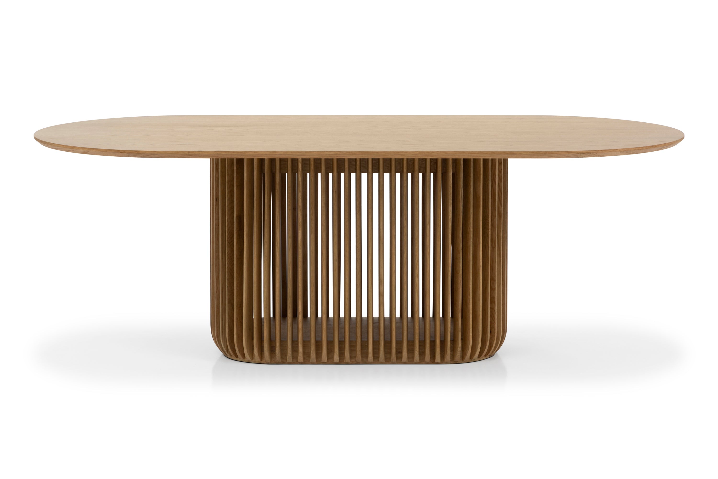 2.2m Oval Dining Table - Natural