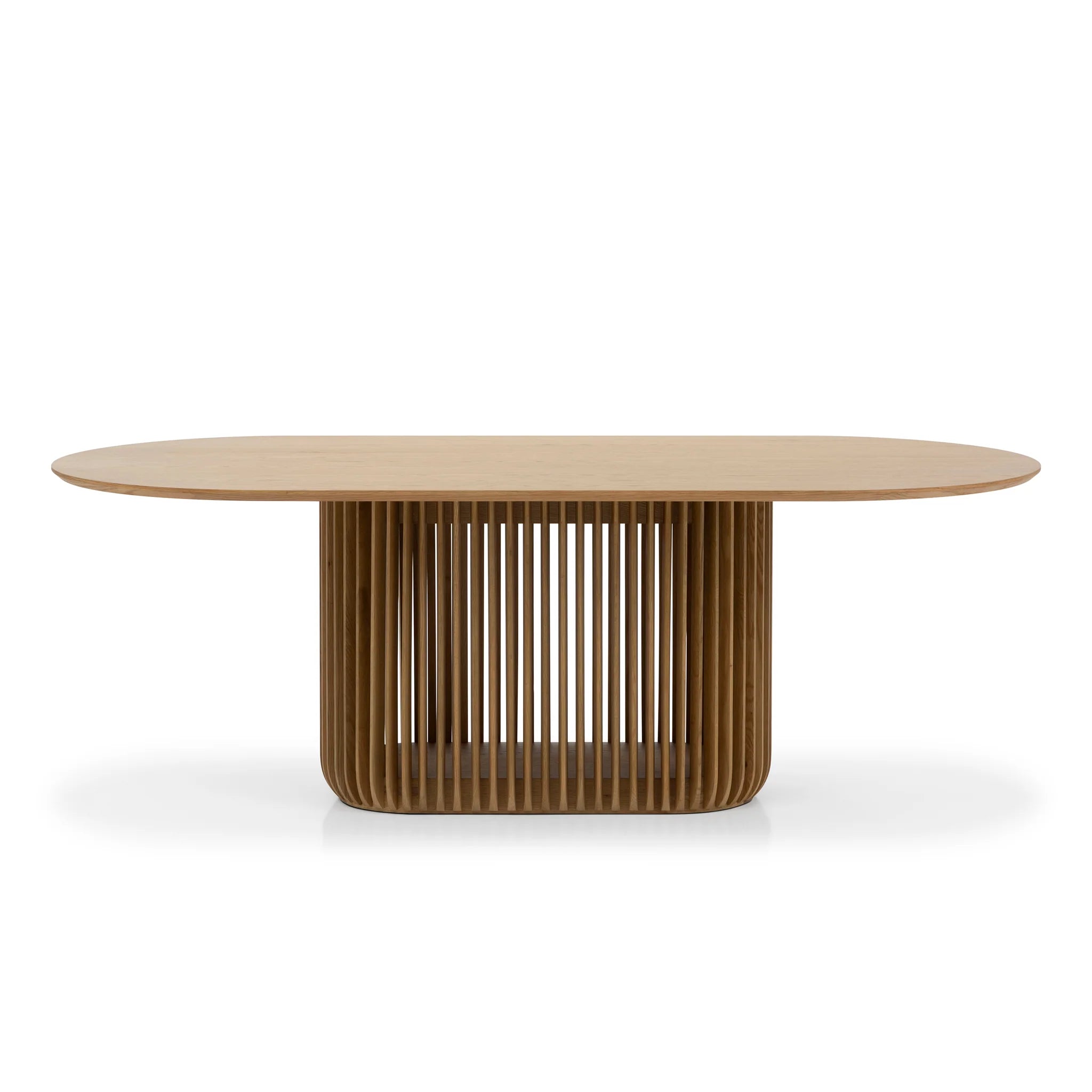 Showcasing Batano 2.2m Oval Dining Table - Natural DT10670-CU Dining Table by Calibre Furniturs