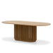 Showcasing Batano 2.2m Oval Dining Table - Natural DT10670-CU Dining Table by Calibre Furniturs