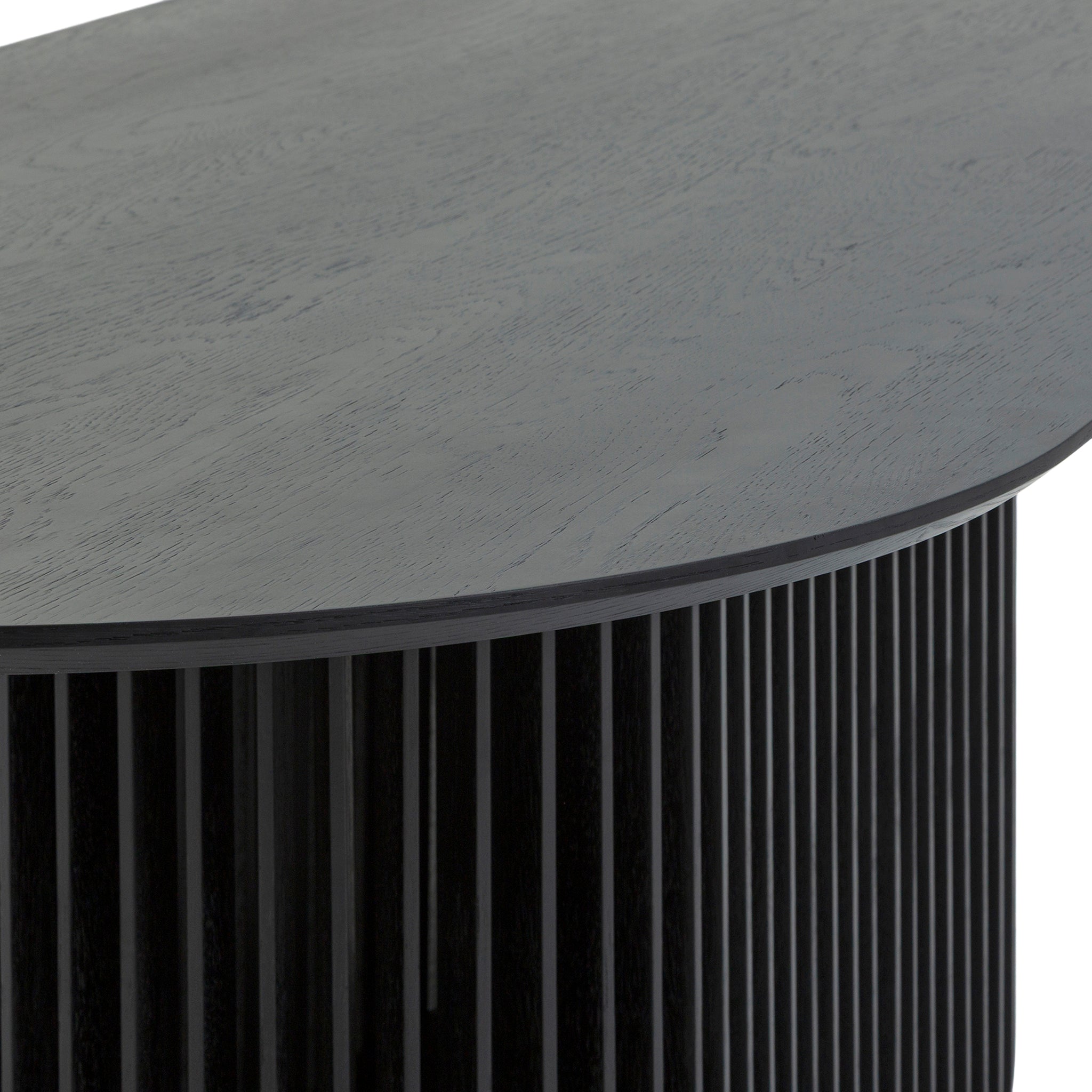 CDT10671-CU 2.2m Oval Dining Table - Black Stain