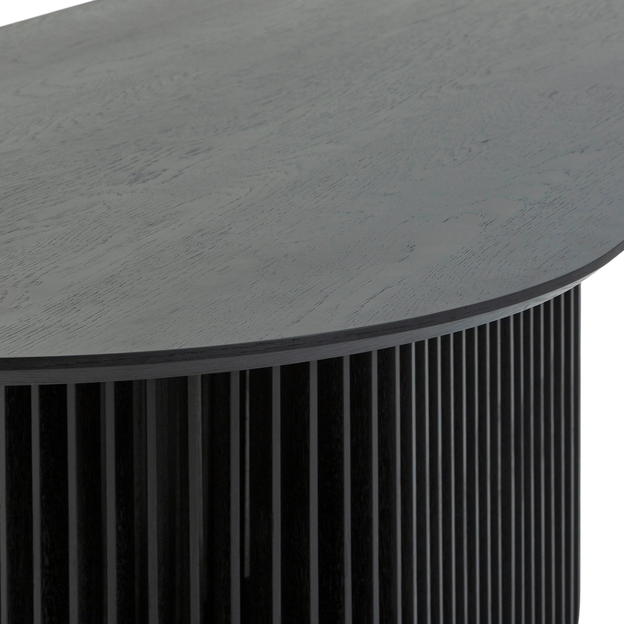 Tenilo 2.2m Oval Dining Table - Black Stain