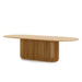 Showcasing Namonilo 2.8m Oval Dining Table - Natural DT10672-CU Dining Table by Calibre Furniturs