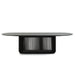 Showcasing Cobutala 2.8m Oval Dining Table - Black Stain DT10673-CU Dining Table by Calibre Furniturs