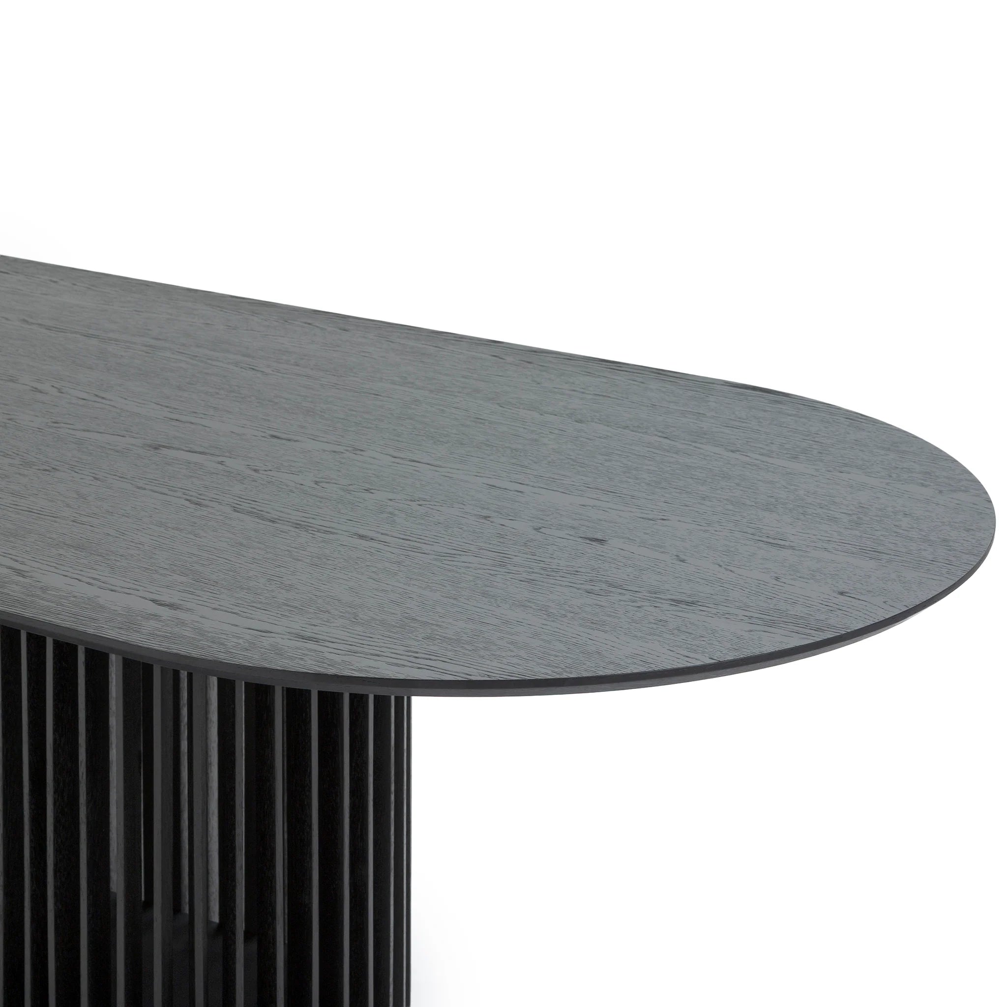 Cobutala 2.8m Oval Dining Table - Black Stain