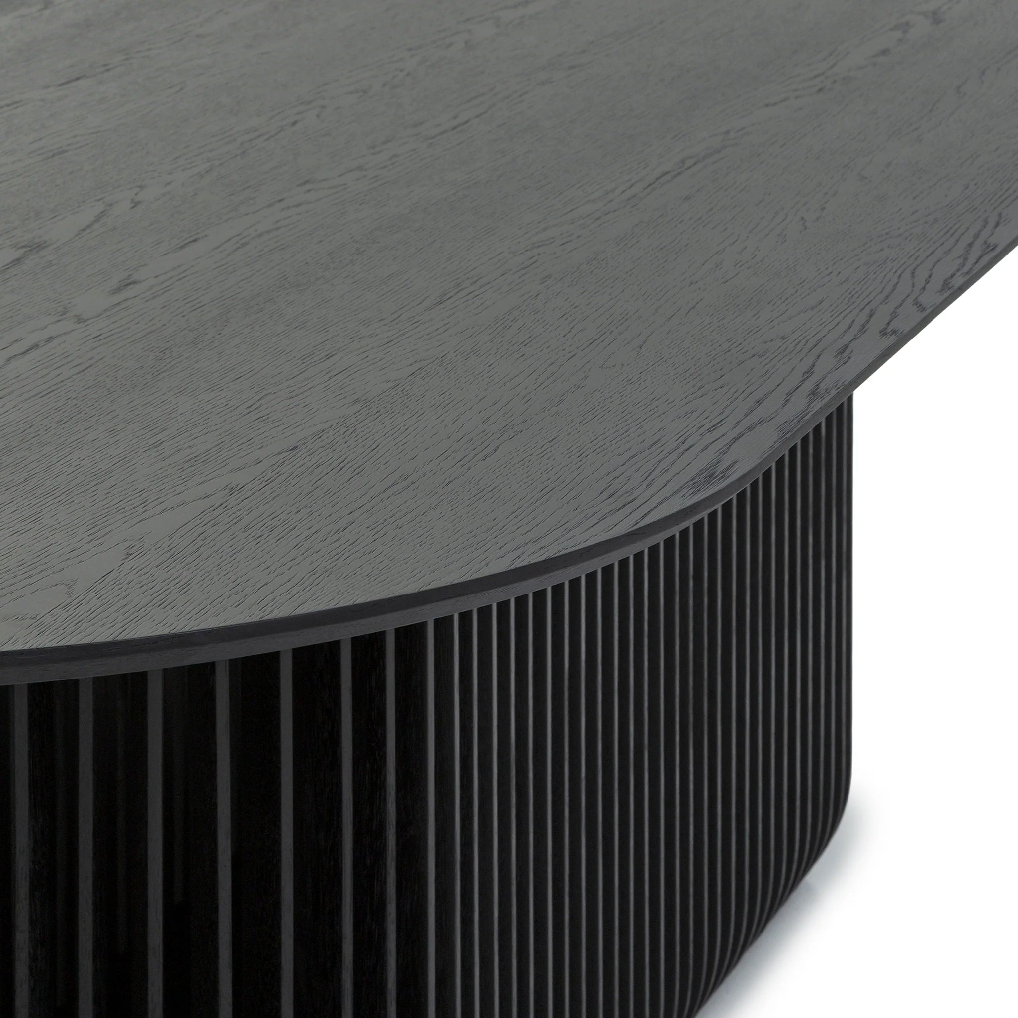 Cobutala 2.8m Oval Dining Table - Black Stain