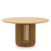 Showcasing Vibela 1.4m Round Dining Table - Natural DT10674-CU Dining Table by Calibre Furniturs