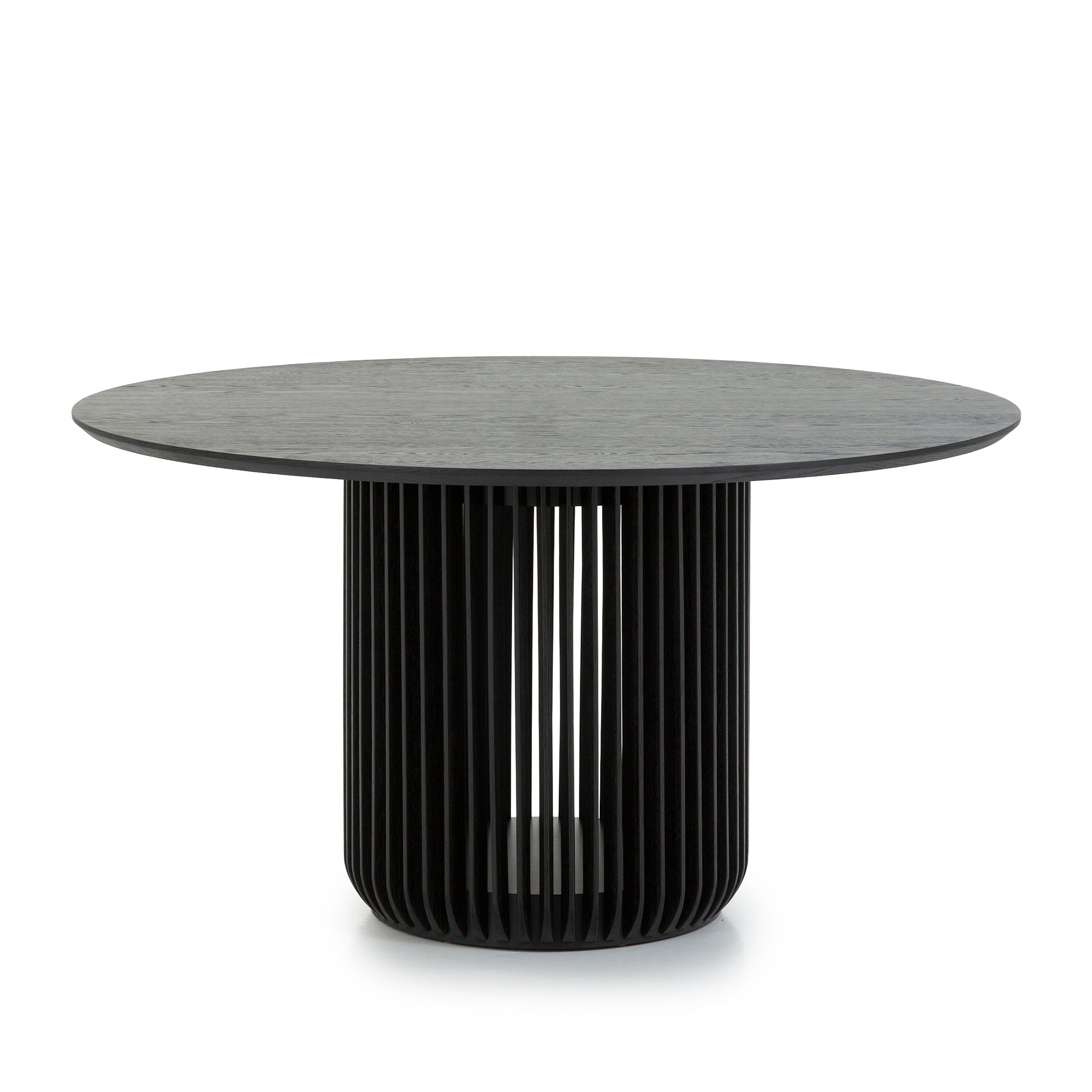 1.4m Round Dining Table - Black Stain