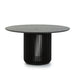 Showcasing Kadala 1.4m Round Dining Table - Black Stain DT10675-CU Dining Table by Calibre Furniturs