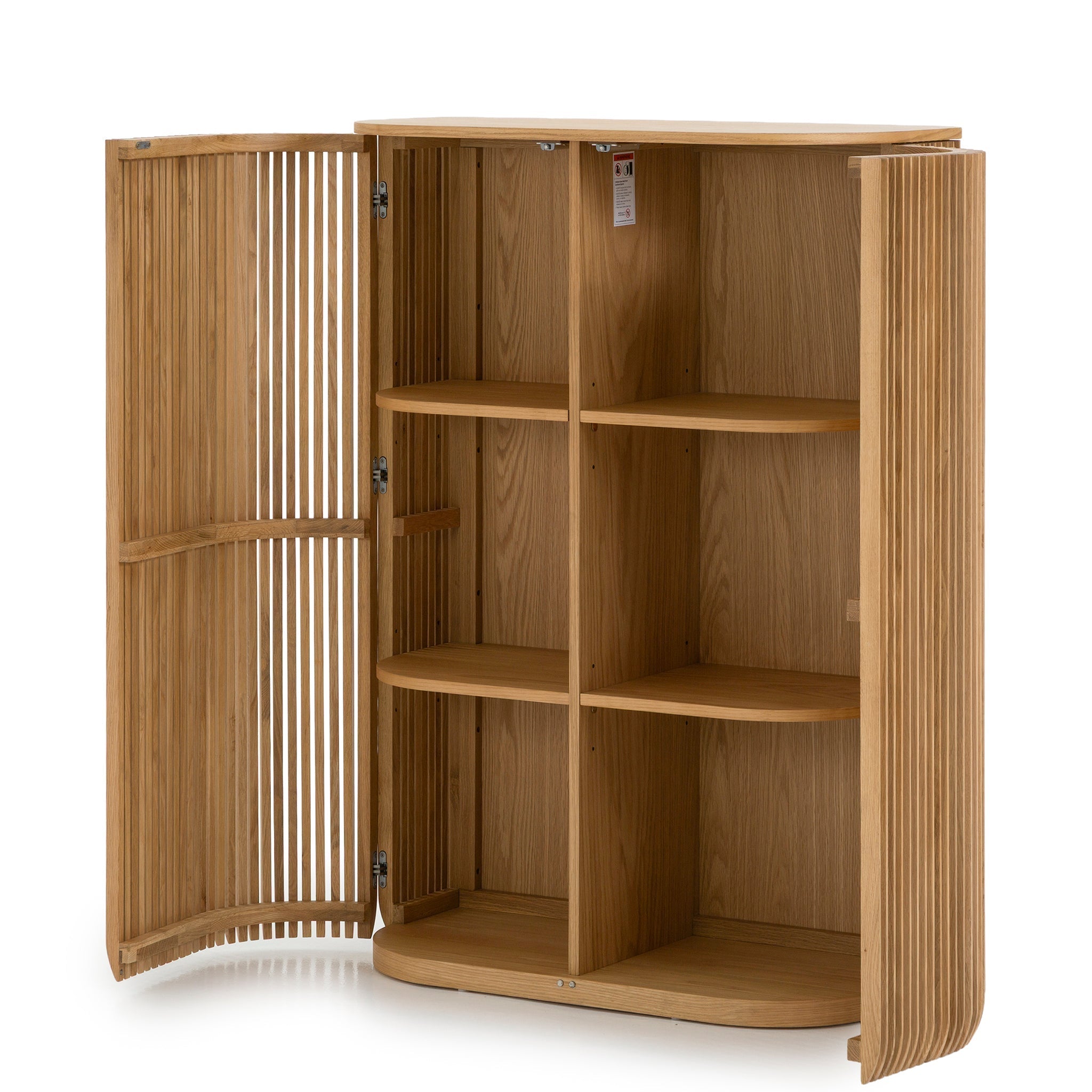 1.35m High Board Unit - Natural