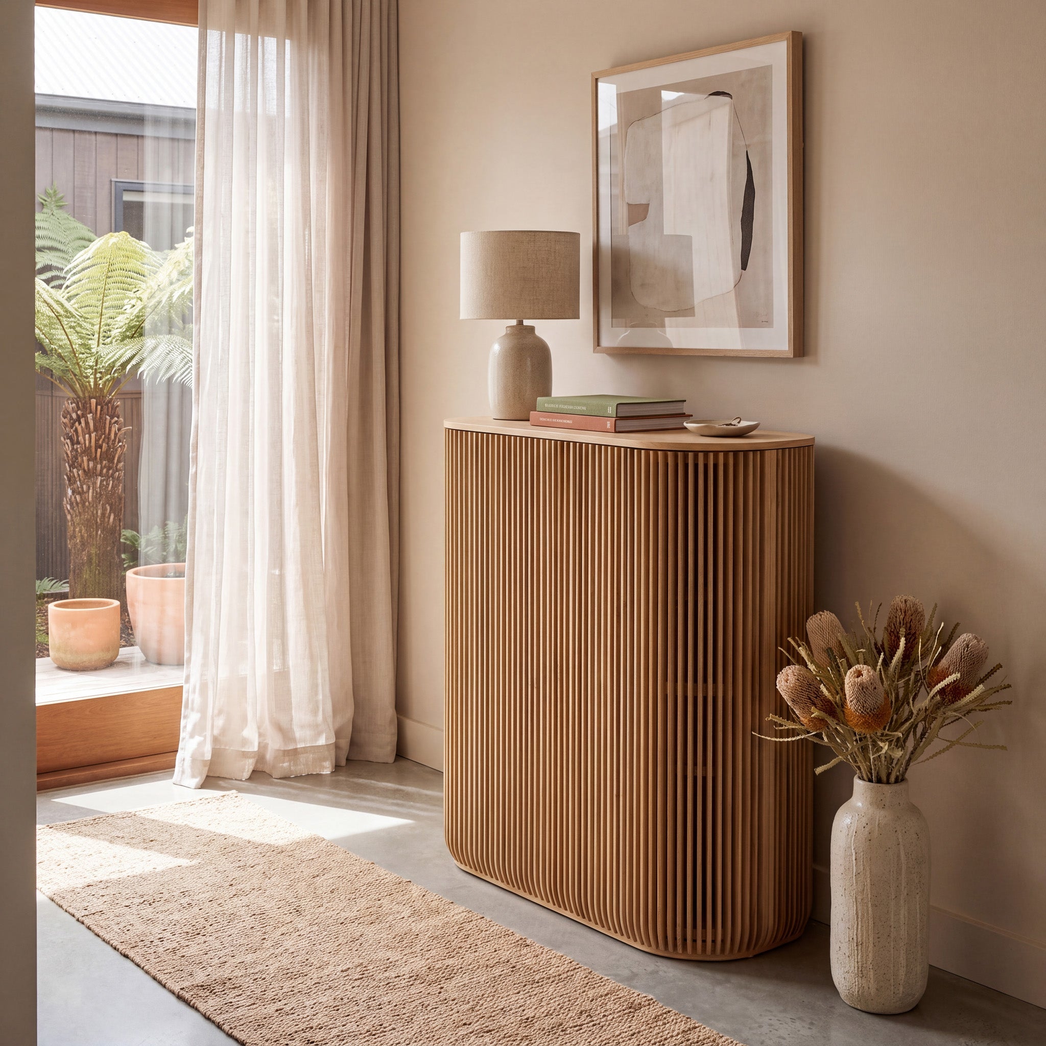 1.35m (H) High Board Unit - Natural - image 2