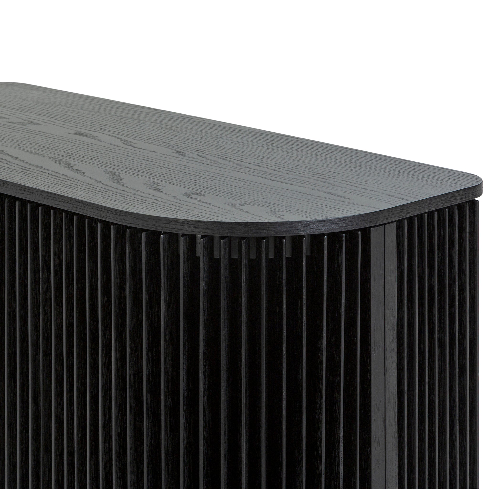 1.35m High Board Unit - Black Stain