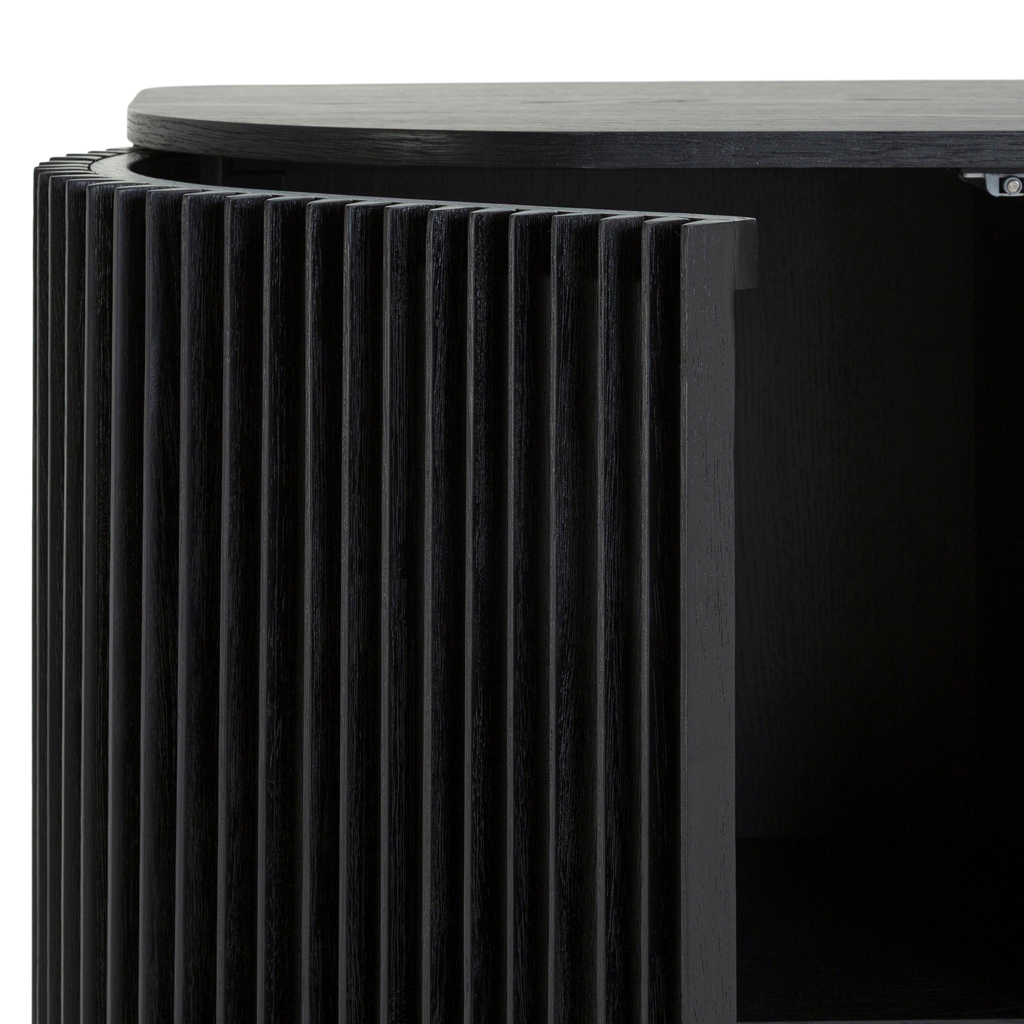 1.35m High Board Unit - Black Stain