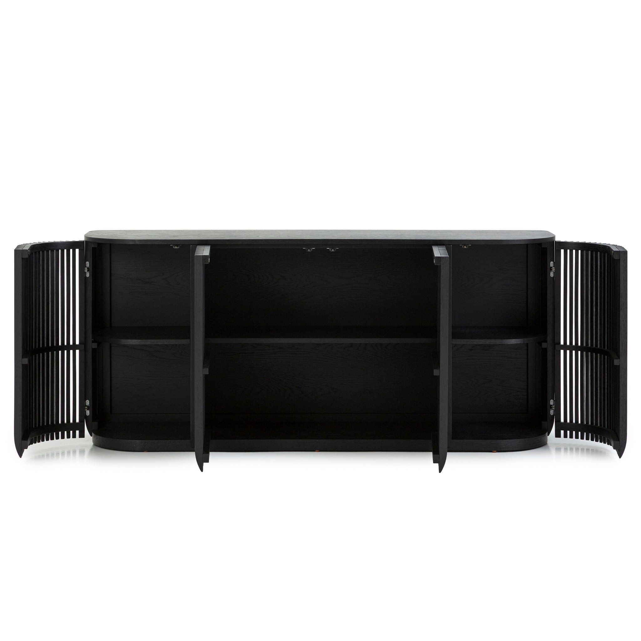 1.73m Sideboard Unit - Black Stain - image 4