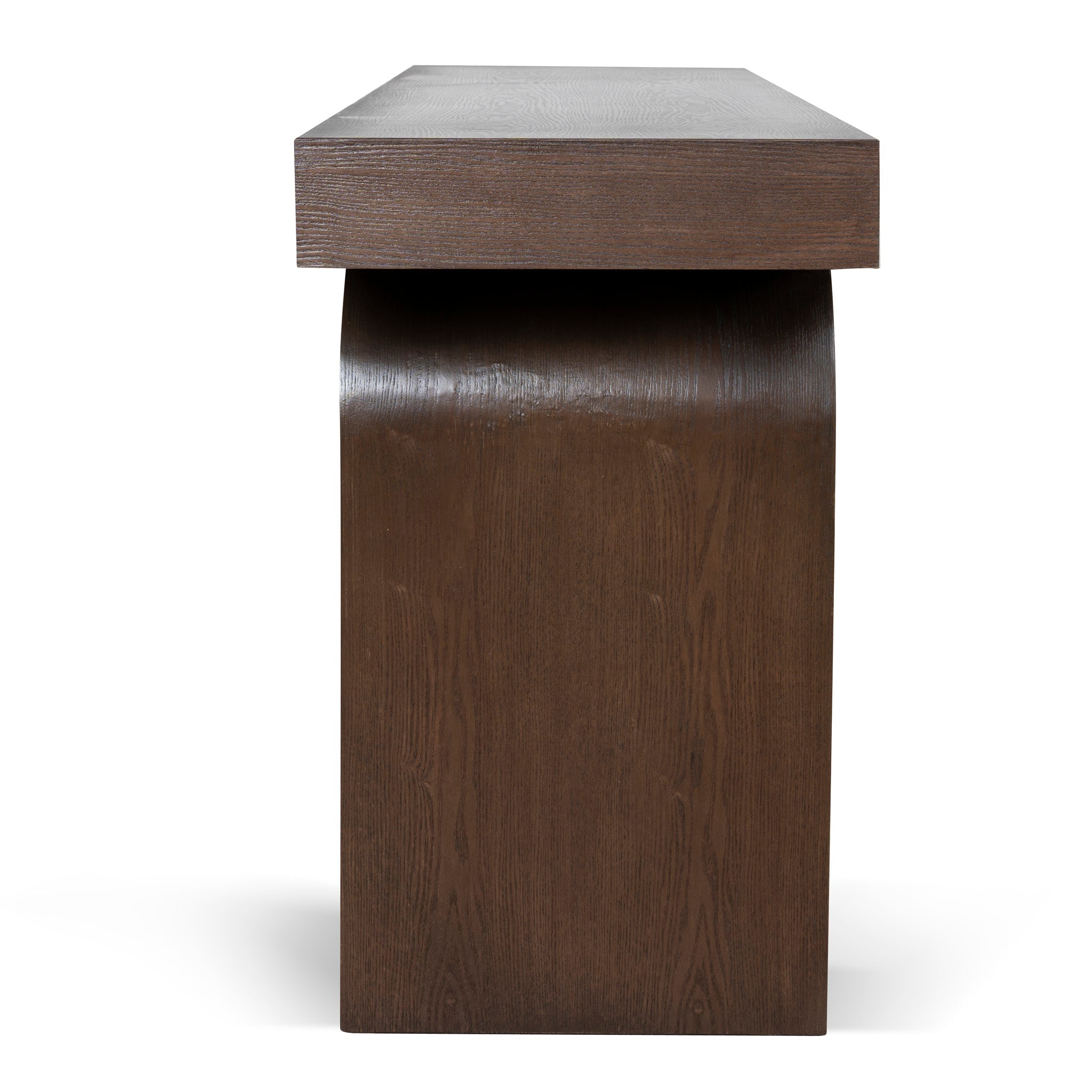 1.9m New Elm Console Table - Walnut