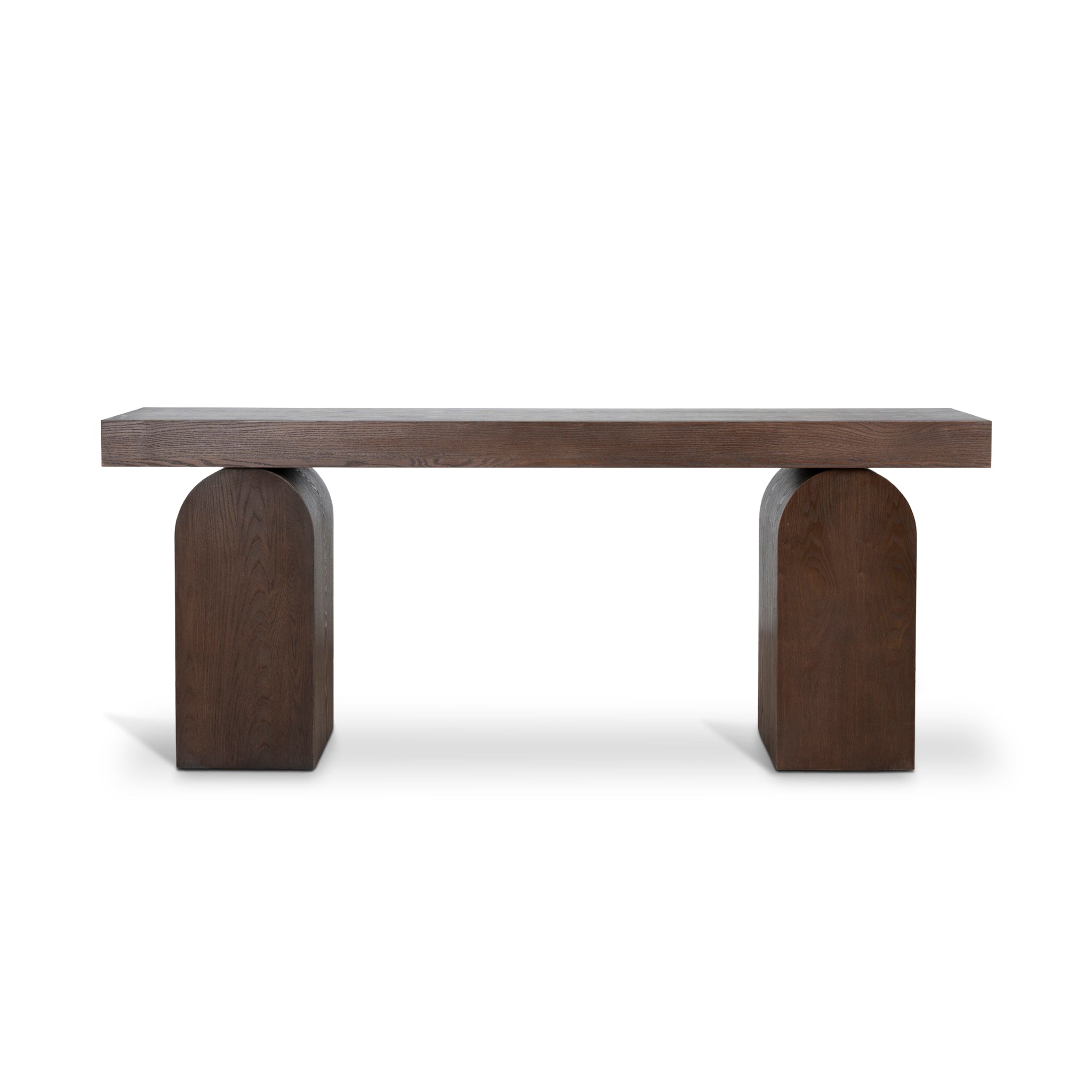 1.9m New Elm Console Table - Walnut - image 2