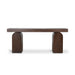 1.9m New Elm Console Table - Walnut - image 2