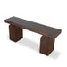 1.9m New Elm Console Table - Walnut - image 4
