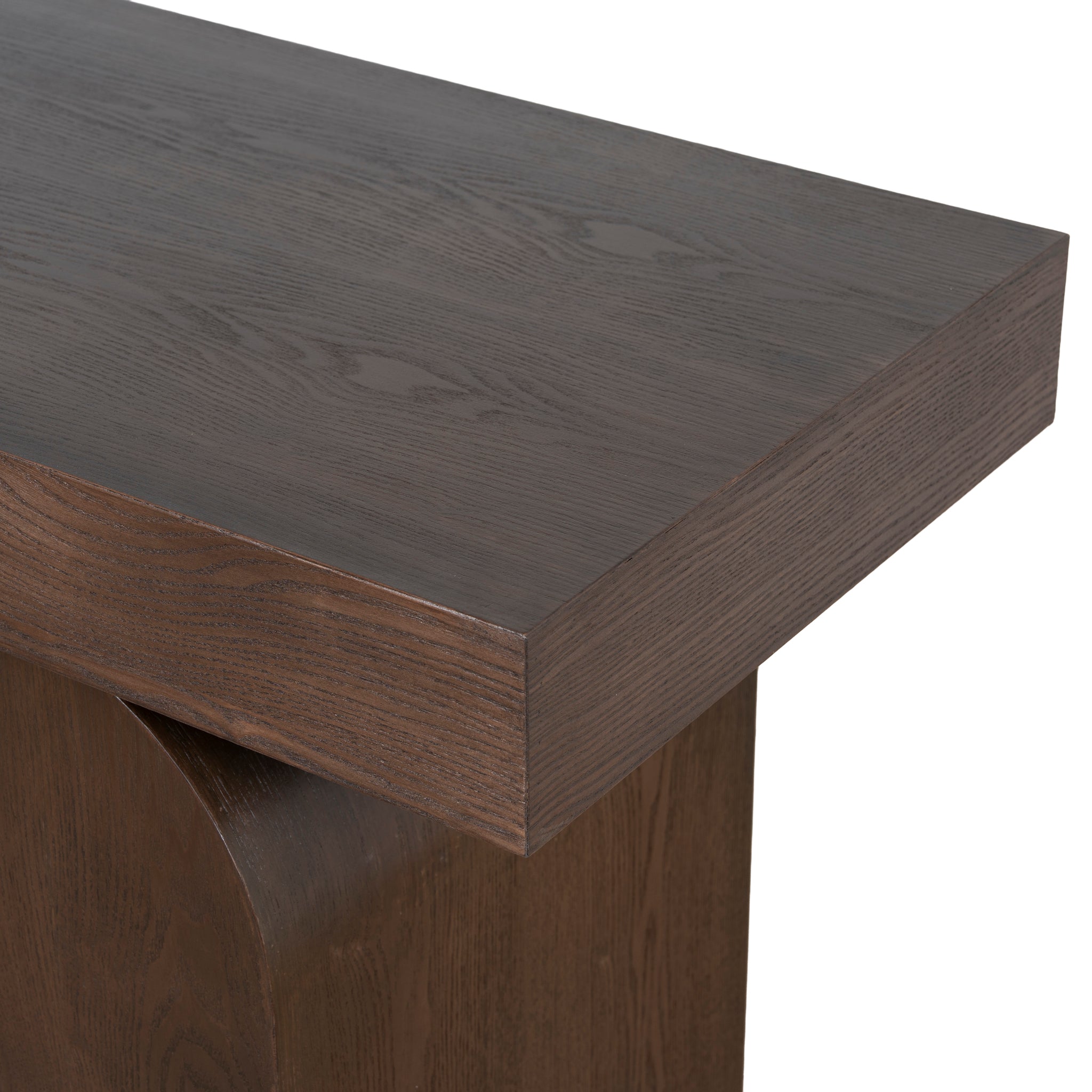 1.9m New Elm Console Table - Walnut