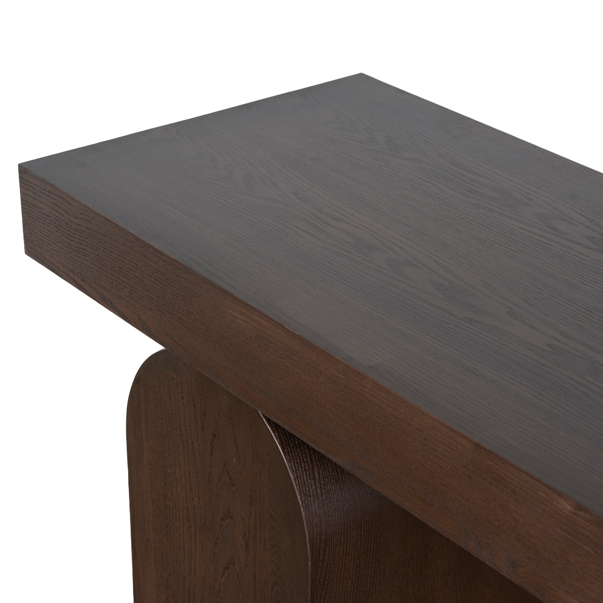 1.9m New Elm Console Table - Walnut