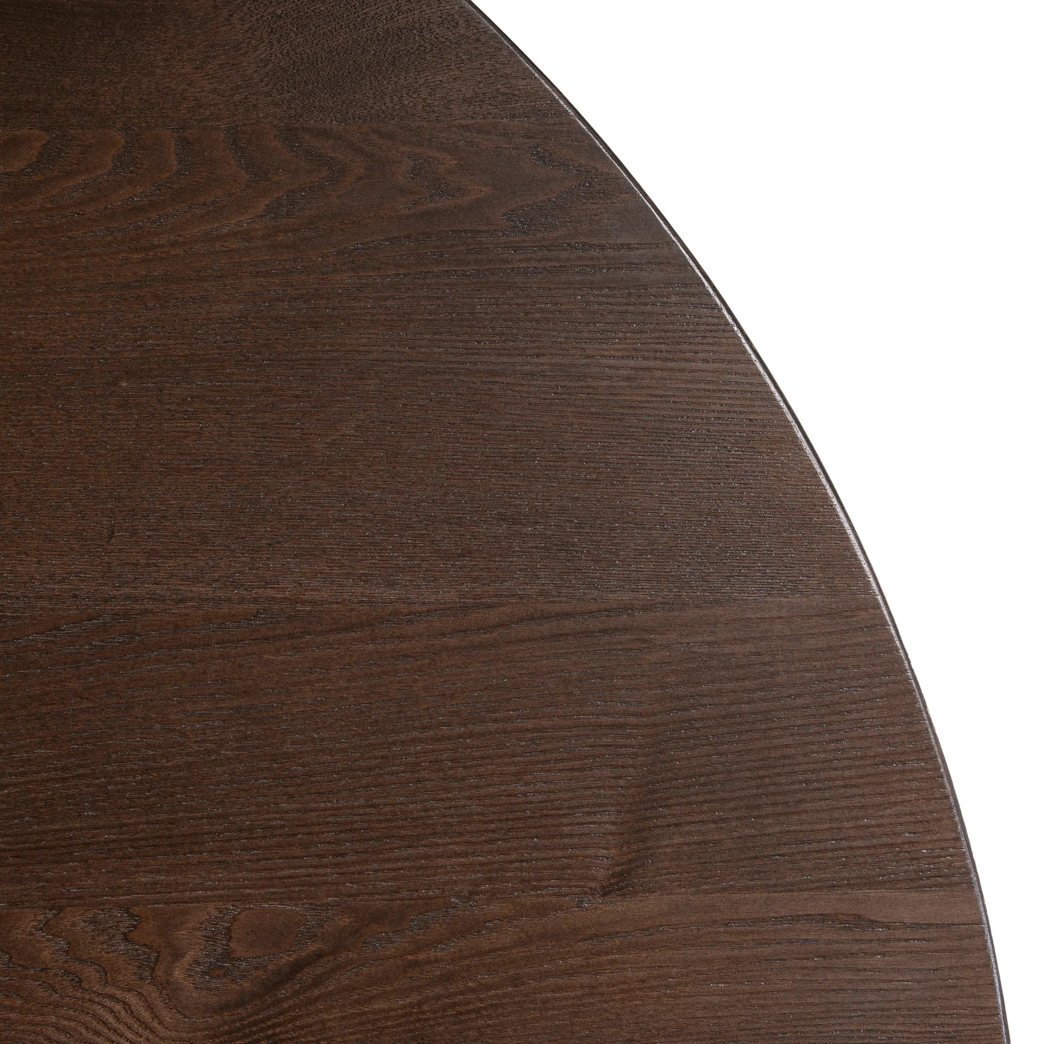 Badedora 1.2m Round Elm Dining Table - Walnut