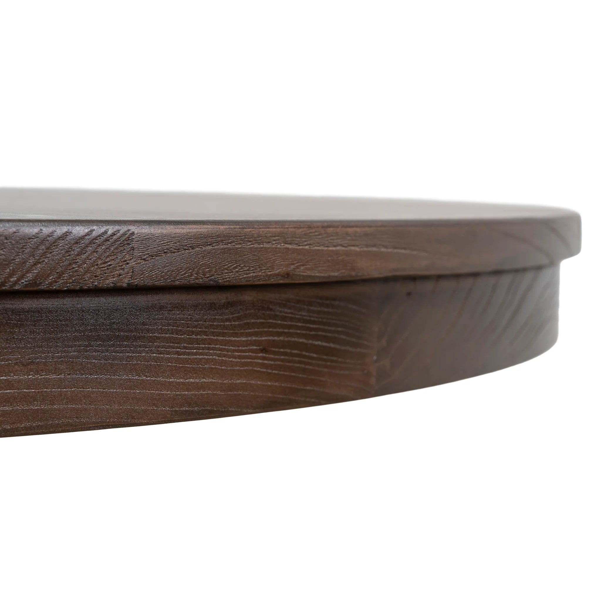 Badedora 1.2m Round Elm Dining Table - Walnut