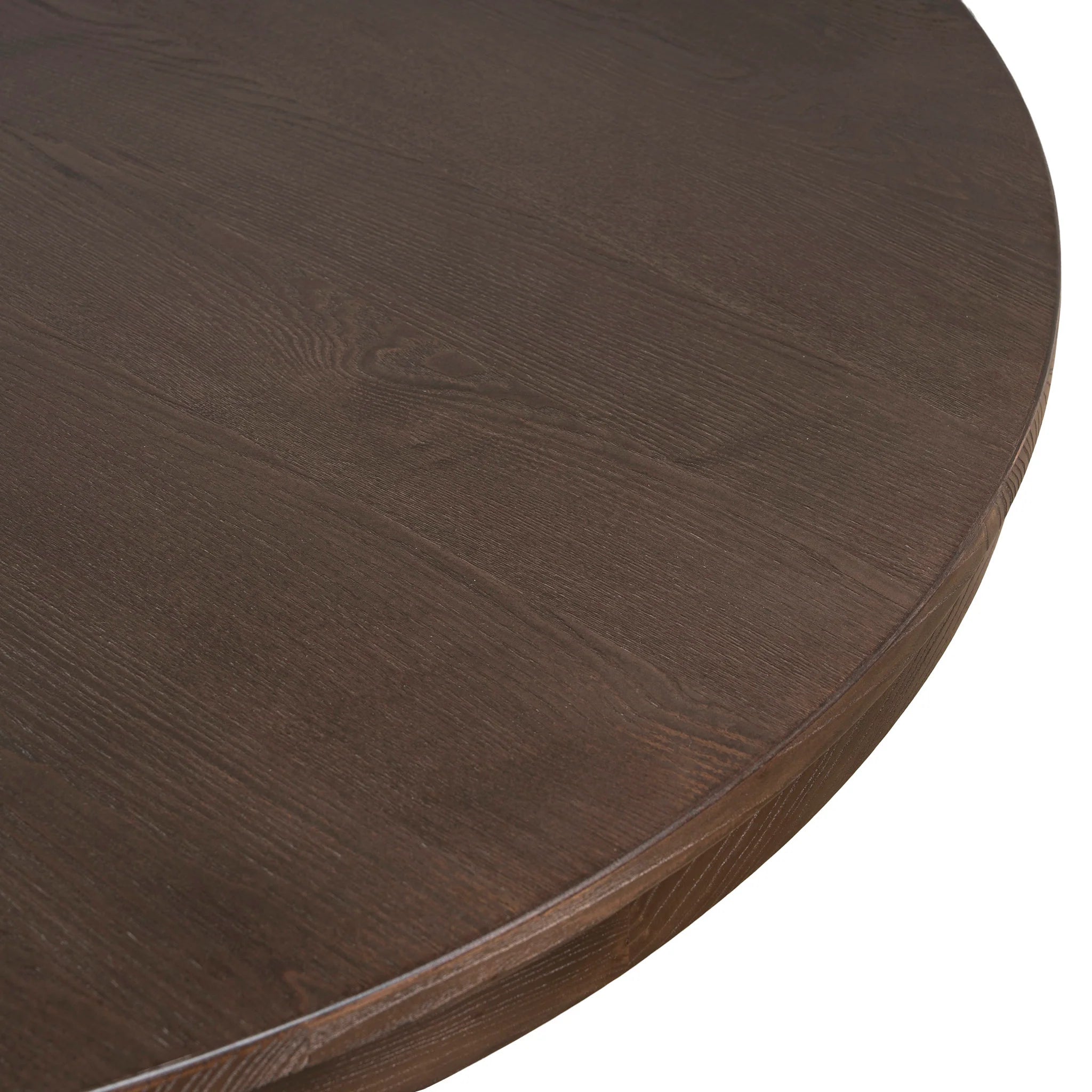 Badedora 1.2m Round Elm Dining Table - Walnut