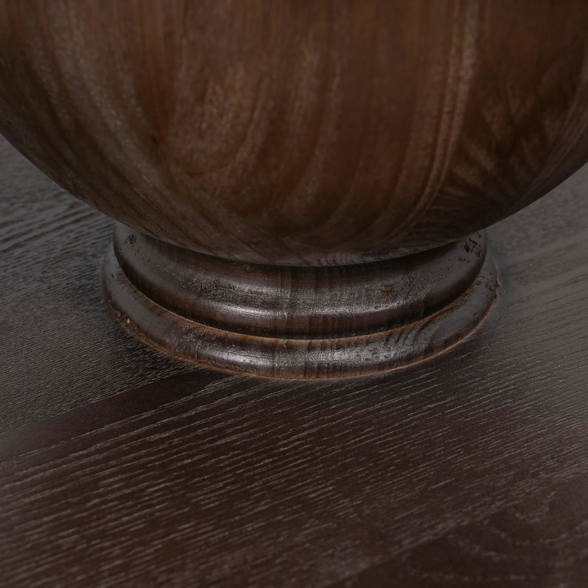 Badedora 1.2m Round Elm Dining Table - Walnut