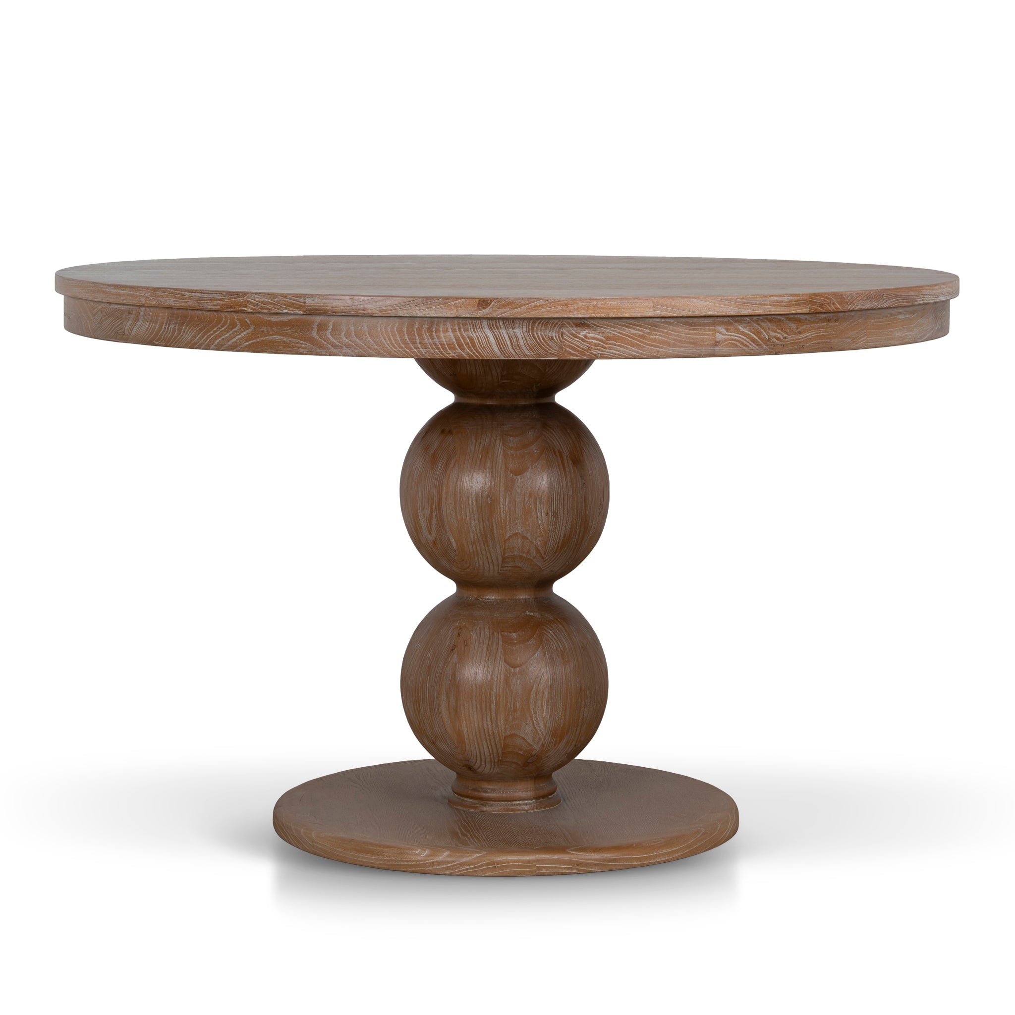 1.2m Round Elm Dining Table - Natural
