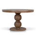 Showcasing Dolovera 1.2m Round Elm Dining Table - Natural DT10893-NI Dining Table by Calibre Furniturs
