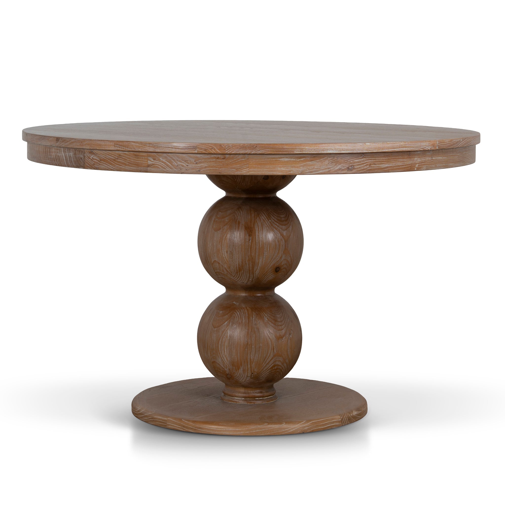 1.2m Round Elm Dining Table - Natural