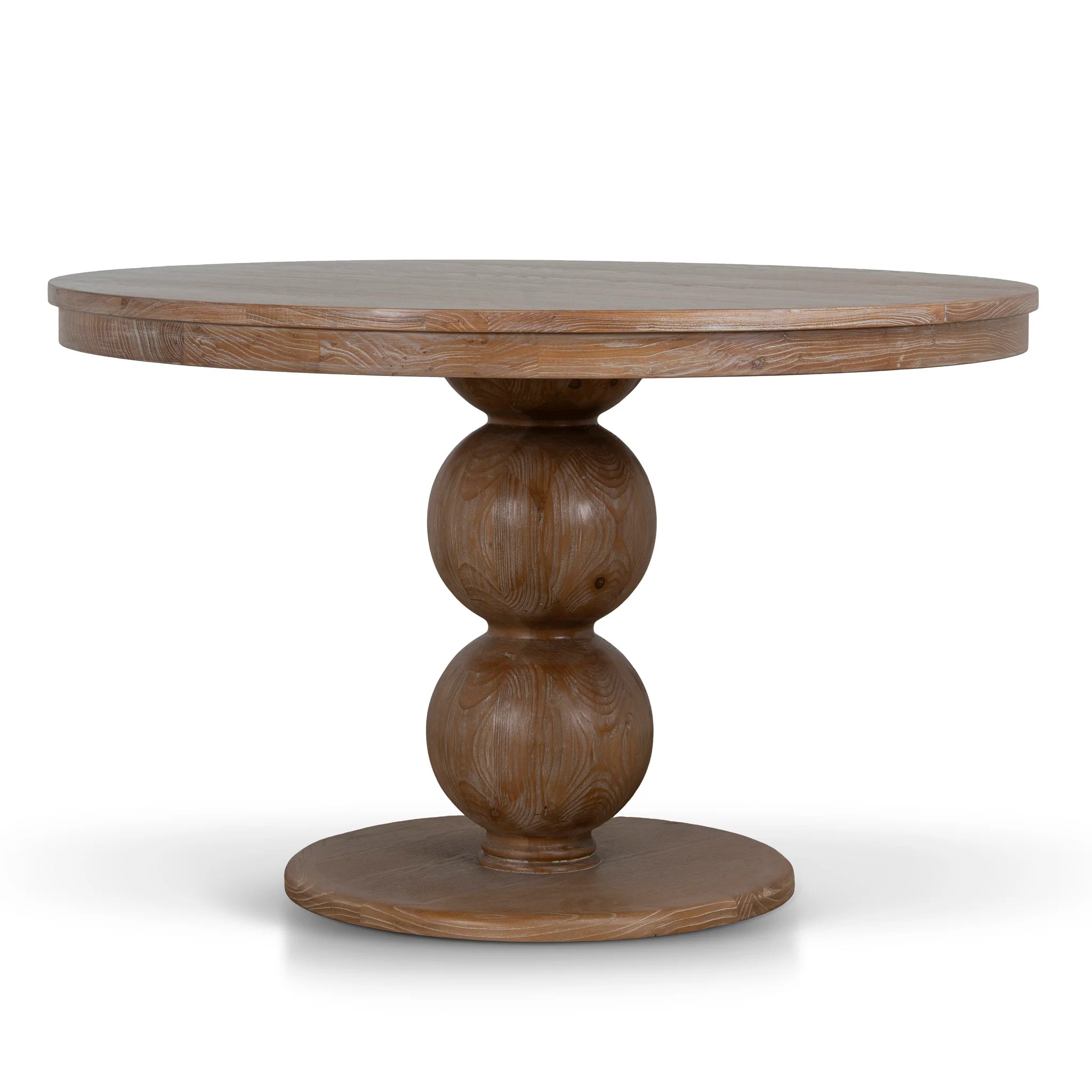Showcasing Dolovera 1.2m Round Elm Dining Table - Natural DT10893-NI Dining Table by Calibre Furniturs