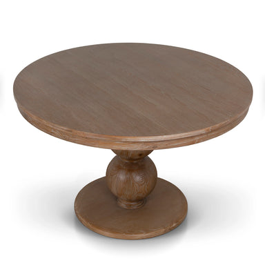 Showcasing Dolovera 1.2m Round Elm Dining Table - Natural DT10893-NI Dining Table by Calibre Furniturs