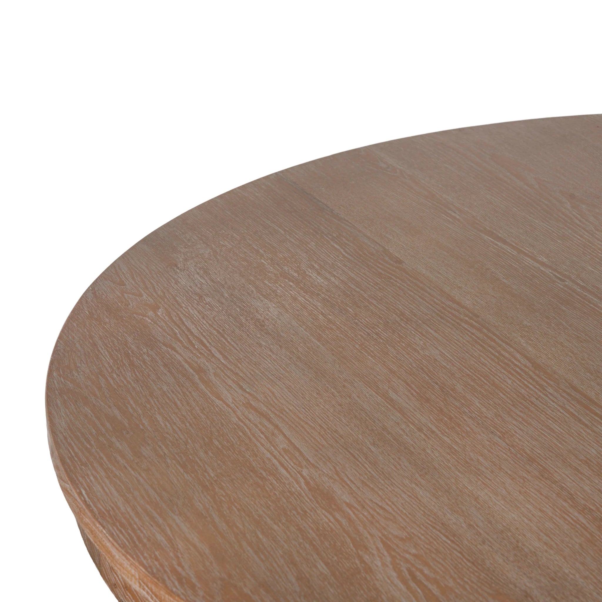 Dolovera 1.2m Round Elm Dining Table - Natural