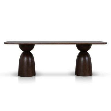 Showcasing Mabuna 2.2m Elm Dining Table - Walnut DT10894-NI Dining Table by Calibre Furniturs
