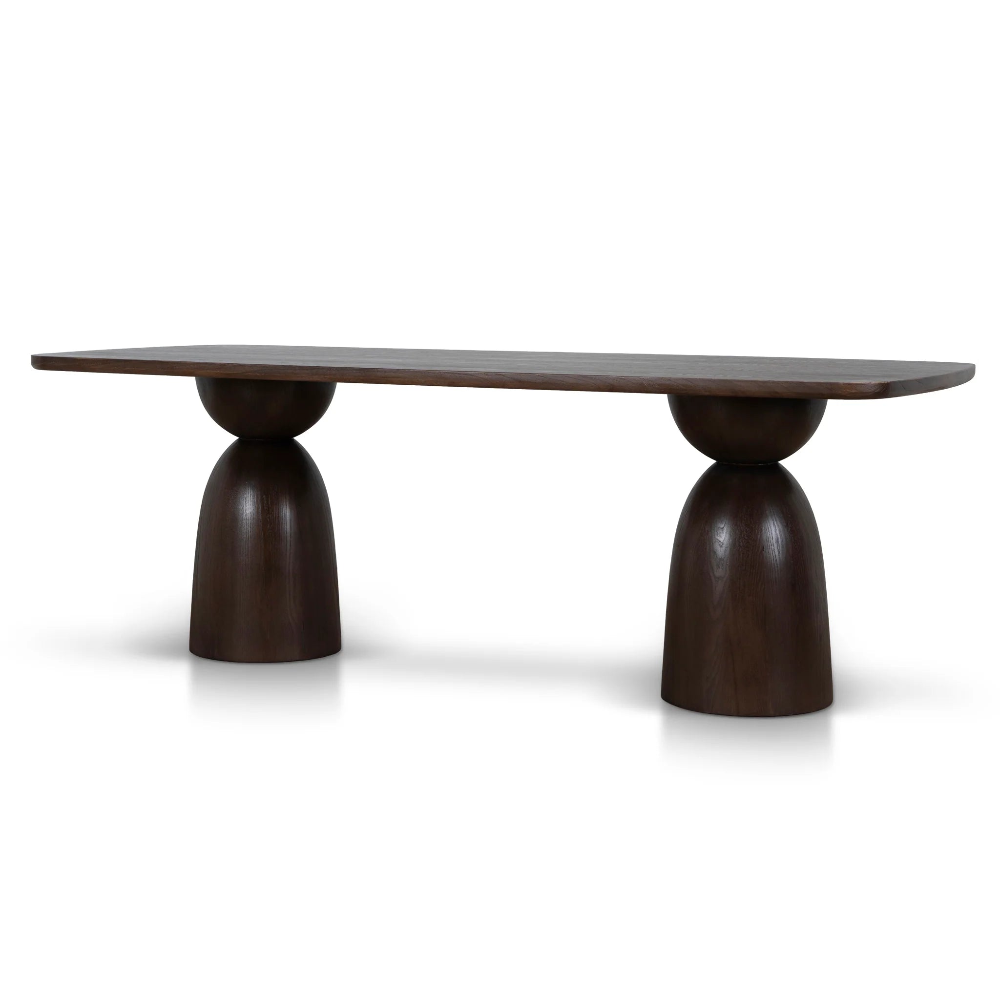 Showcasing Mabuna 2.2m Elm Dining Table - Walnut DT10894-NI Dining Table by Calibre Furniturs