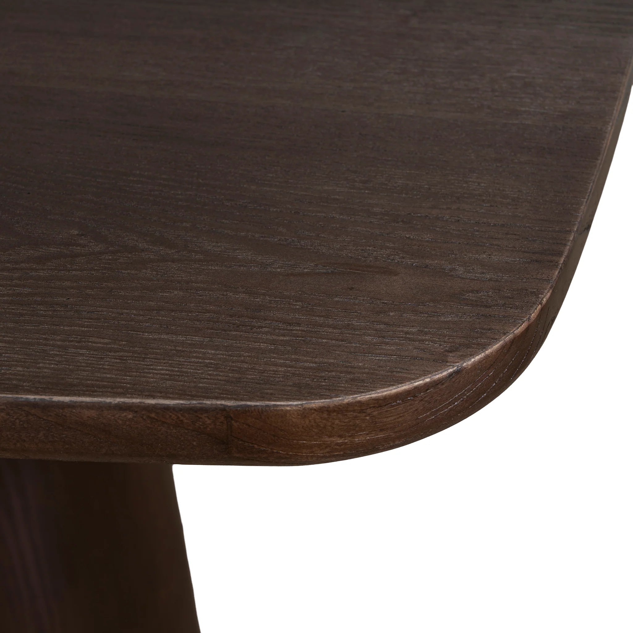 Mabuna 2.2m Elm Dining Table - Walnut