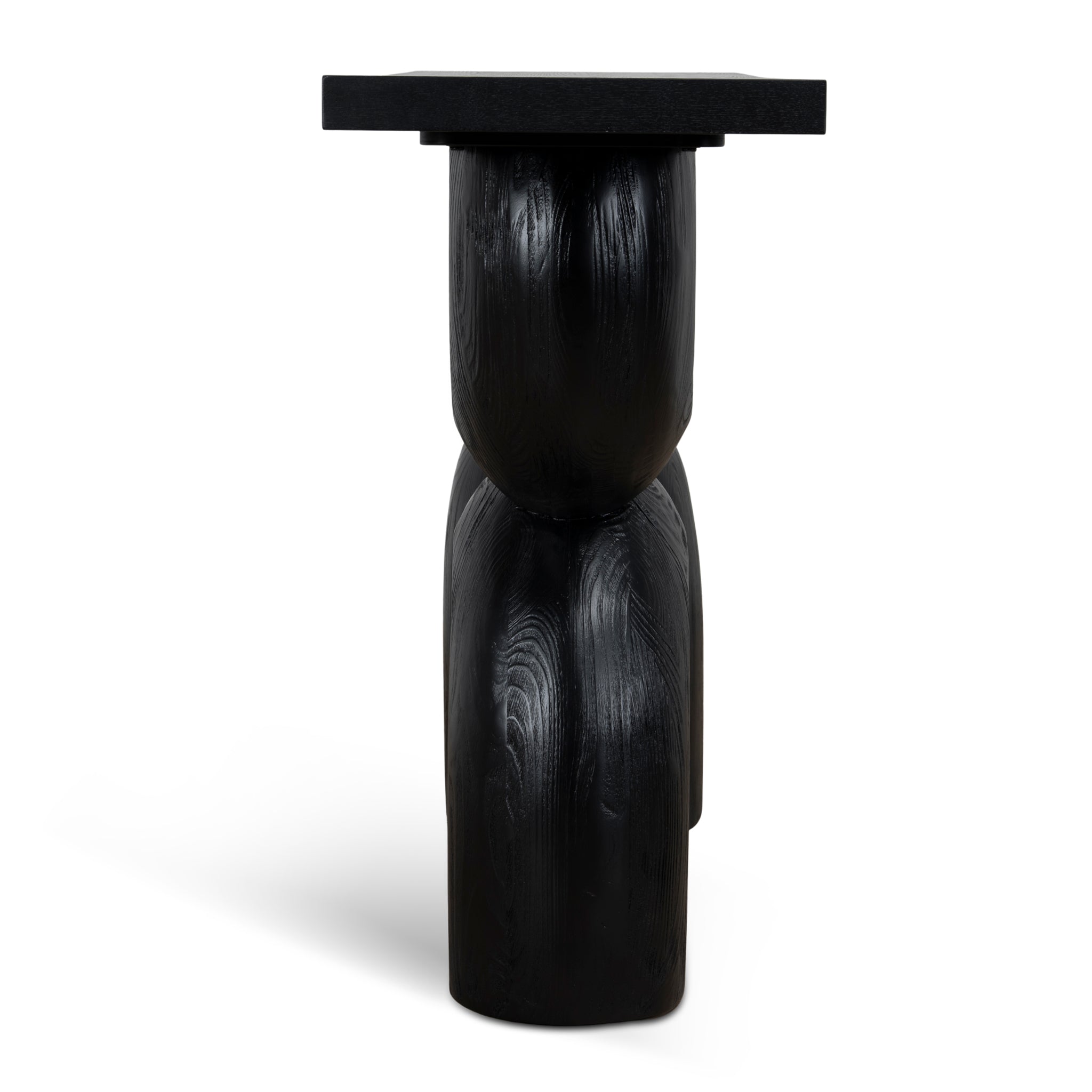 CDT10897-NI 1.6m Elm Console Table - Full Black