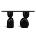 Showcasing Velenara 1.6m Elm Console Table - Full Black DT10897-NI Console Table by Calibre Furniturs