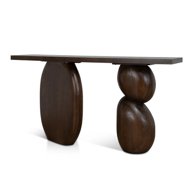 Showcasing Cetara 1.6m Elm Console Table - Walnut DT10898-NI Console Table by Calibre Furniturs