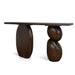 Showcasing Cetara 1.6m Elm Console Table - Walnut DT10898-NI Console Table by Calibre Furniturs