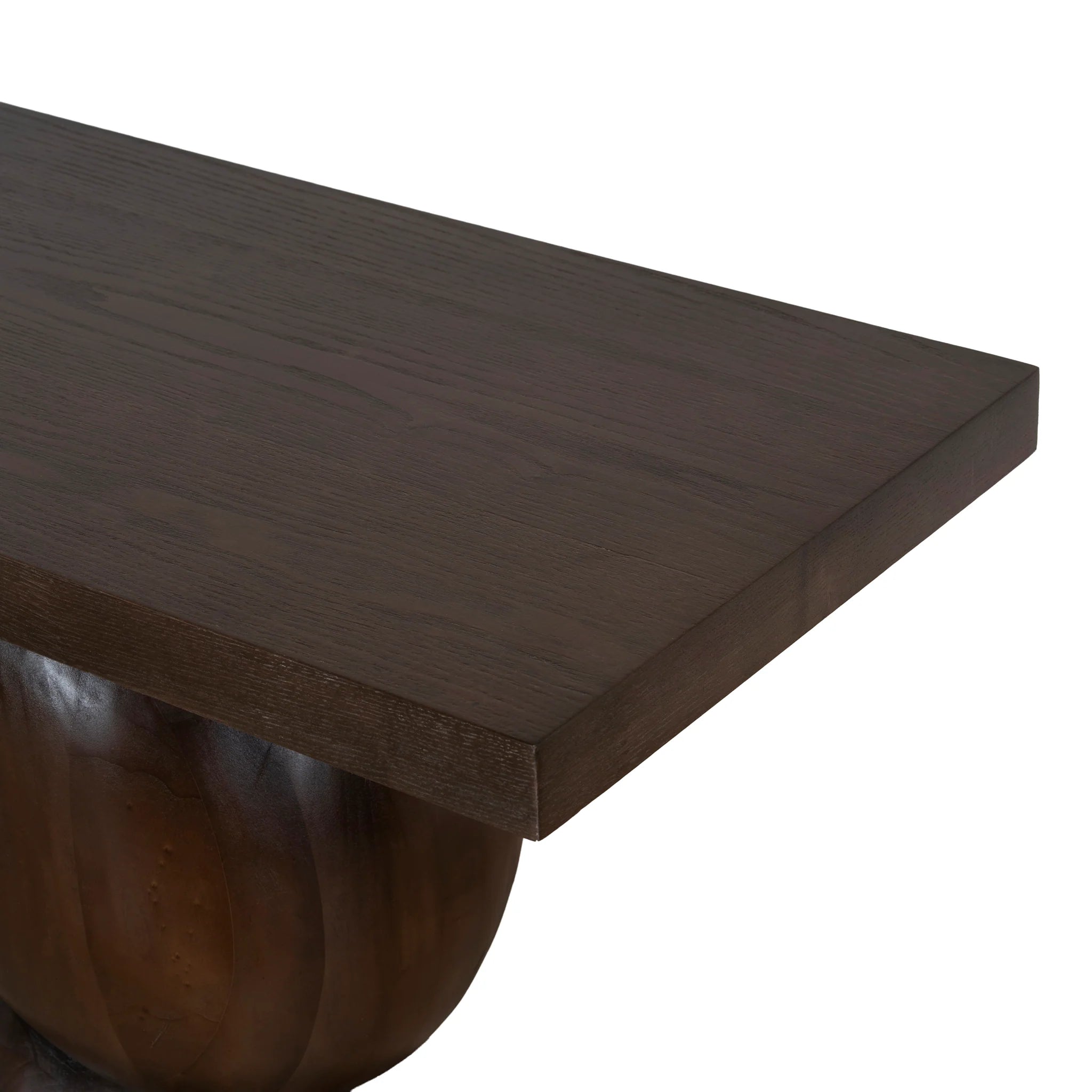 Cetara 1.6m Elm Console Table - Walnut