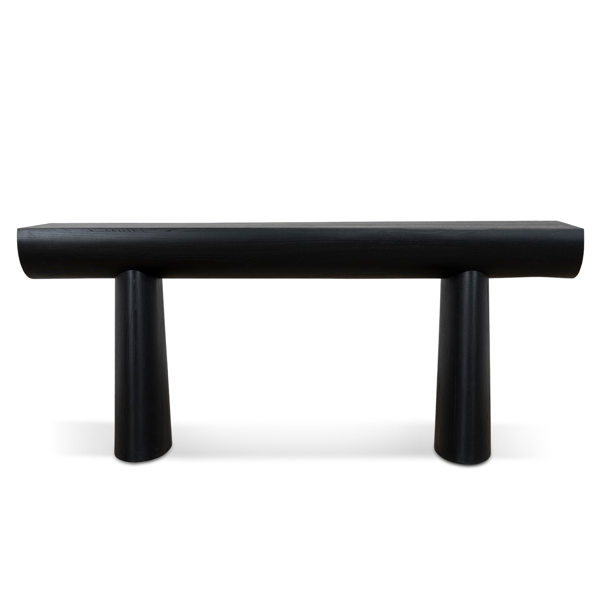 1.8m Elm Console Table - Full Black